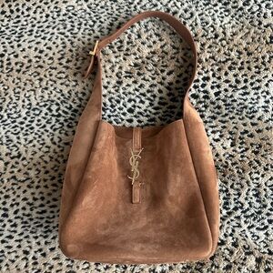 Saint Laurent Small Le 5 a 7 Suede Hobo Bag